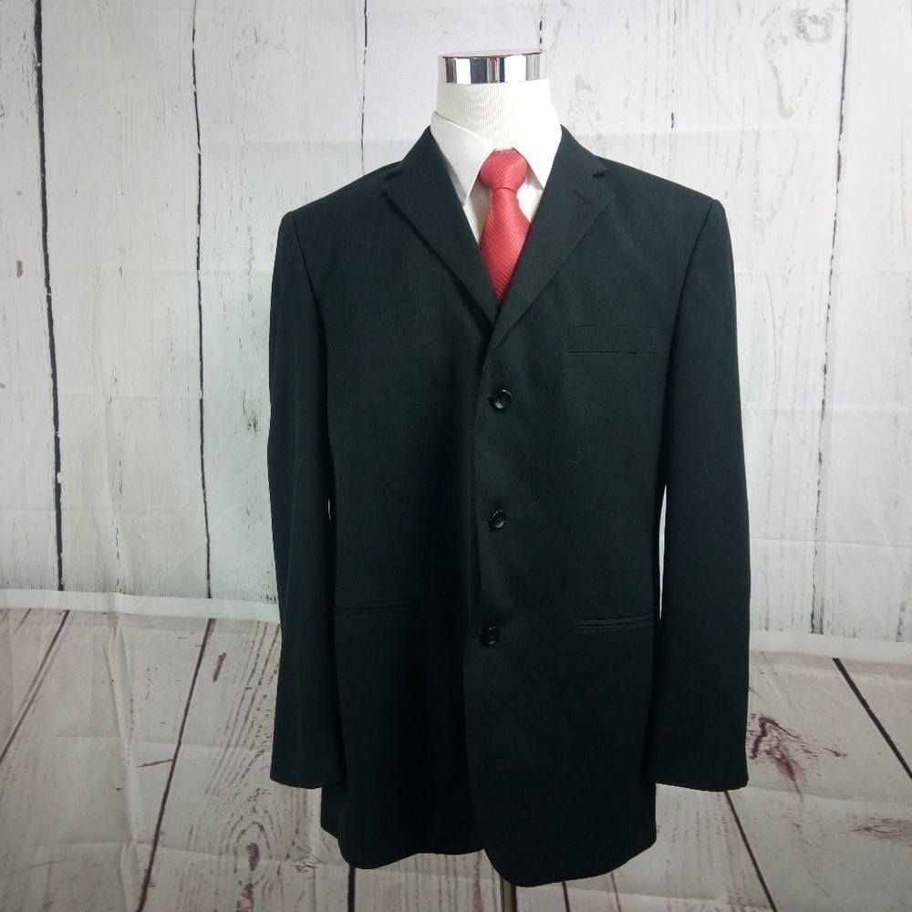 J Ferrar Modern Fit 44R Black Suit Blazer Sports C